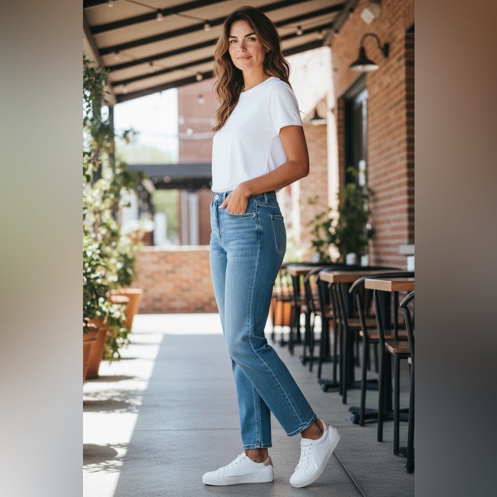 Tica Women's Straight Leg Denim Jeans
